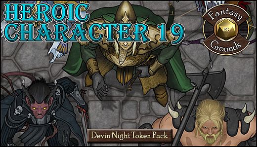 Fantasy Grounds - Devin Night 104: Heroic Characters 19 (Token Pack)