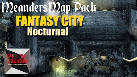 Fantasy Grounds - Meanders Map Pack: Fantasy City Nocturnal (Map Pack) DLC