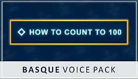 How to Count to 100 - Basque Voice Pack