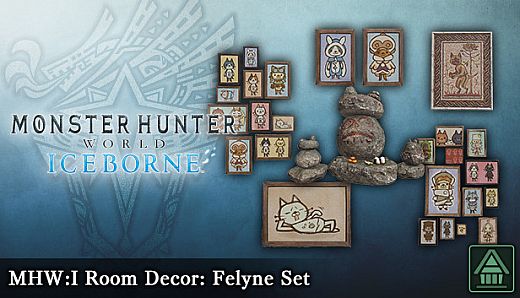 Monster Hunter World: Iceborne - MHW:I Room Decor: Felyne Set