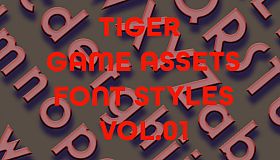 TIGER GAME ASSETS FONT STYLES VOL.01