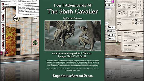 Fantasy Grounds - 1 on 1 Adventures #4: The Sixth Cavalier (PFRPG/3.5E) DLC