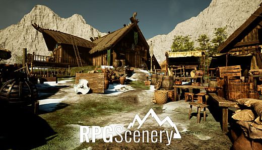 RPGScenery - Norse Village Scene