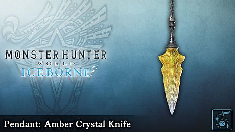 Monster Hunter World: Iceborne - Pendant: Amber Crystal Knife DLC