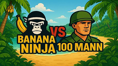 Banana Ninja VS 100 Mann Game