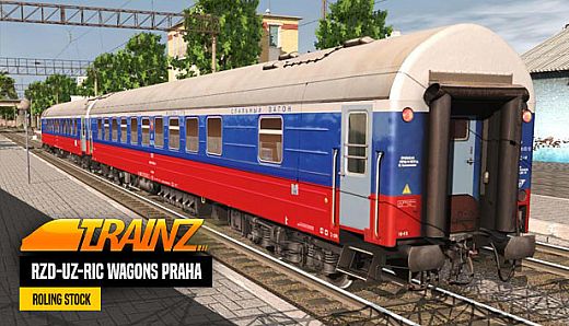 Trainz Plus DLC - RZD-UZ-RIC Wagons Praha