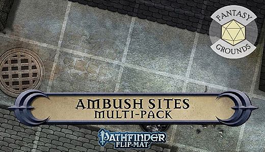 Fantasy Grounds - Pathfinder RPG - Pathfinder Flip-Mat: Ambush Sites Multi-Pack