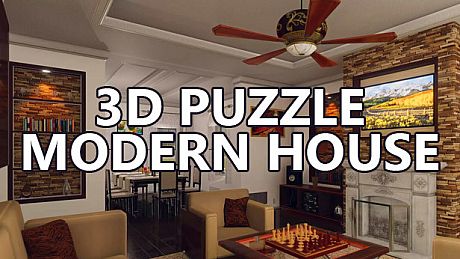 3D PUZZLE - Modern House Game