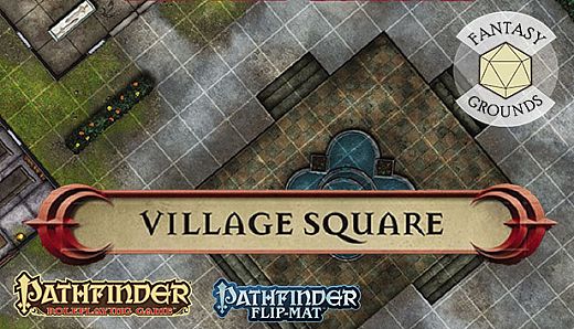 Fantasy Grounds - Pathfinder RPG - Pathfinder Flip-Map - Classic Village Square