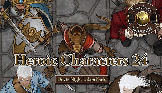 Fantasy Grounds - Devin Night Token Pack 113: Heroic Characters 24 (Token Pack)