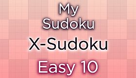 My Sudoku - X-Sudoku Easy 10