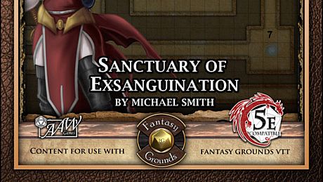 Fantasy Grounds - Mini-Dungeon #026: Sanctuary of Exsanguination (5E) DLC