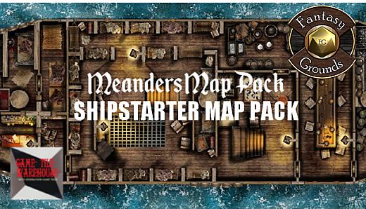 Fantasy Grounds - Meander's Map Pack: Shipstarter Ultimate Pack (Map Pack)