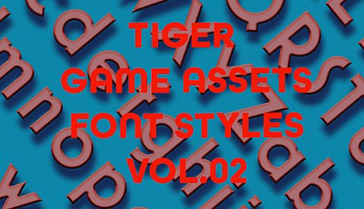 TIGER GAME ASSETS FONT STYLES VOL.02