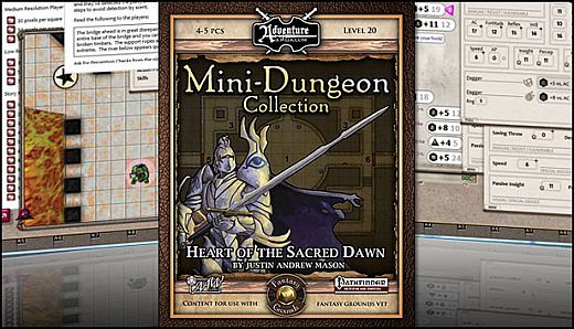 Fantasy Grounds - Mini-Dungeon #029: Heart of the Sacred Dawn (PFRPG)