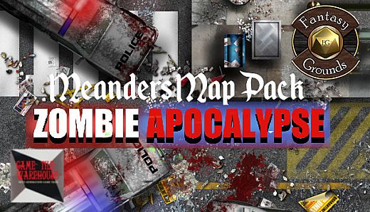 Fantasy Grounds - Meanders Map Pack Zombie Apocalypse (Map Pack)