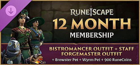 RuneScape: 12 Month Membership + Forgemaster Bundle DLC