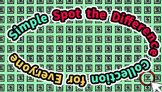 Simple Spot the Difference Collection for Everyone