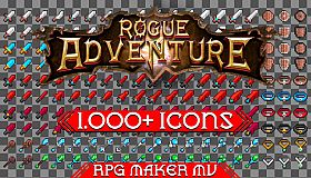 RPG Maker MV - Rogue Adventure 1000+ Icons Pack
