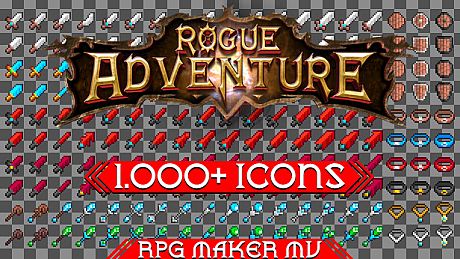 RPG Maker MV - Rogue Adventure 1000+ Icons Pack DLC