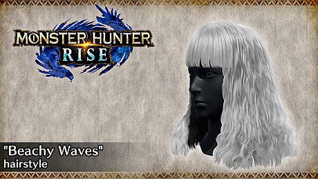 MONSTER HUNTER RISE - "Beachy Waves" hairstyle DLC