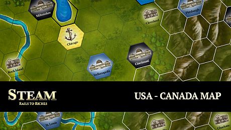 Steam: Rails to Riches - USA-Canada Map DLC