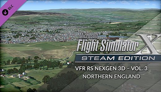 FSX Steam Edition: VFR Real Scenery NexGen 3D - Vol. 3: Northern England Add-On