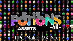 RPG Maker VX Ace - Potions Asset Pack 4K