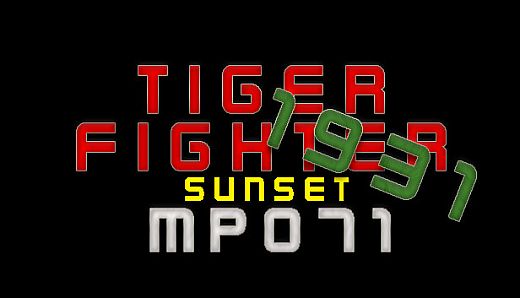 Tiger Fighter 1931 Sunset MP071