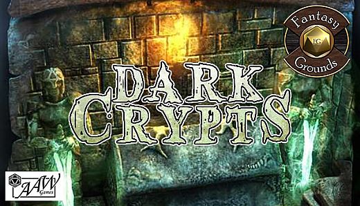 Fantasy Grounds - Black Scrolls Dark Crypts (Map Tile Pack)