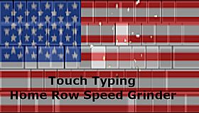 Touch Typing Home Row Speed Grinder - USA American Skin