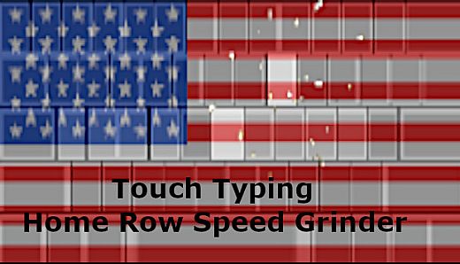 Touch Typing Home Row Speed Grinder - USA American Skin