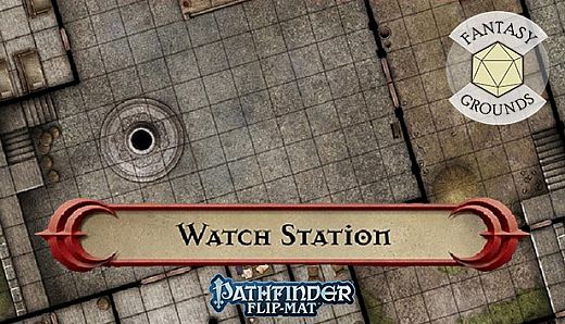 Fantasy Grounds - Pathfinder RPG - Pathfinder Flip-Mat - Classic Watch Station