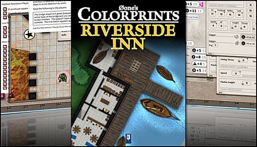 Fantasy Grounds - 0one's Colorprints #2: Riverside Inn (Map Pack)