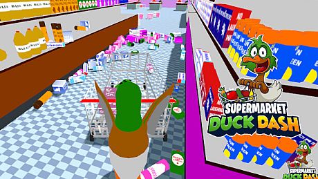 Supermarket Duck Dash Game