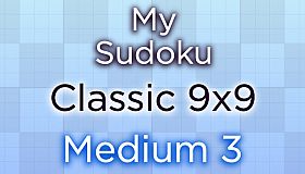 My Sudoku - Classic 9x9 Medium 3