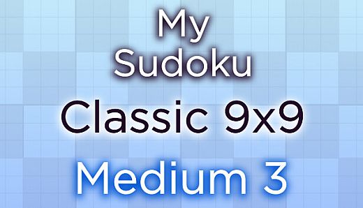 My Sudoku - Classic 9x9 Medium 3