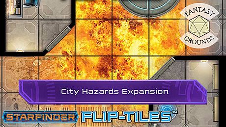 Fantasy Grounds - Starfinder Flip-Tiles - City Hazards Expansion DLC