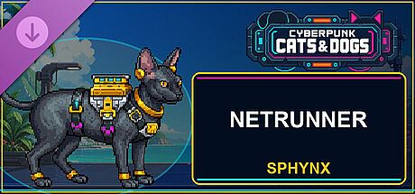 Cyberpunk Cats & Dogs - Netrunner (Sphynx)