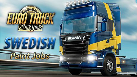 Euro Truck Simulator 2 - Swedish Paint Jobs Pack DLC