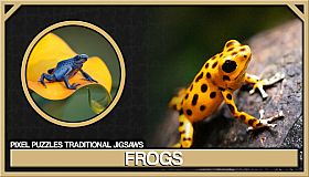 Pixel Puzzles Traditional Jigsaws Pack: Frogs