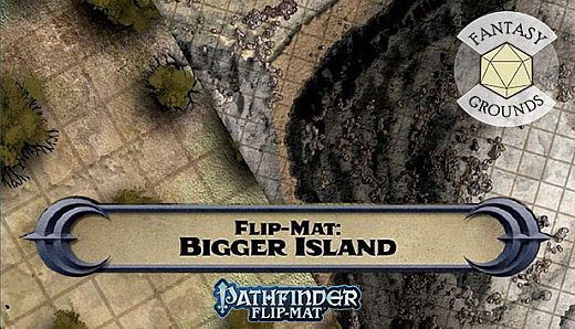 Fantasy Grounds - Pathfinder RPG - Pathfinder Flip-Mat: Bigger Island