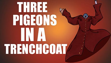 Three Pigeons in a Trench Coat