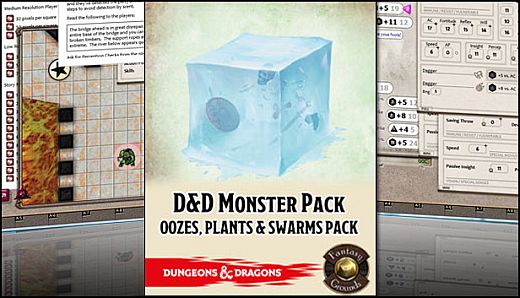 Fantasy Grounds - D&D Monster Pack - Oozes, Plants & Swarms