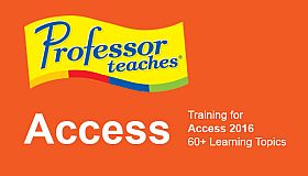Professor Teaches Access 2016
