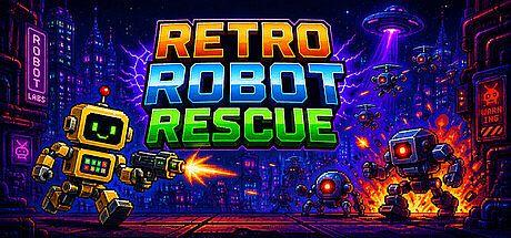 Retro Robot Rescue Game