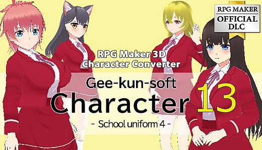 RPG Maker 3D Character Converter - Gee-kun-soft character 13 school uniform 4