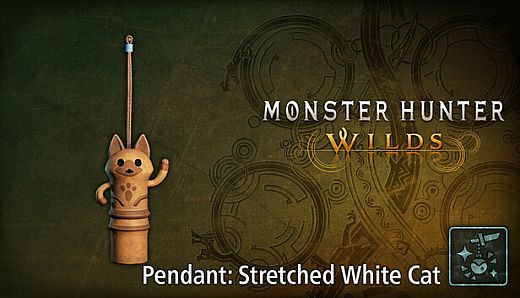 Monster Hunter Wilds - Pendant: Stretched White Cat