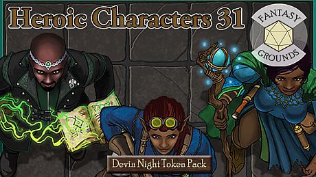 Fantasy Grounds - Devin Night Token Pack 156: Heroic Characters 31 DLC