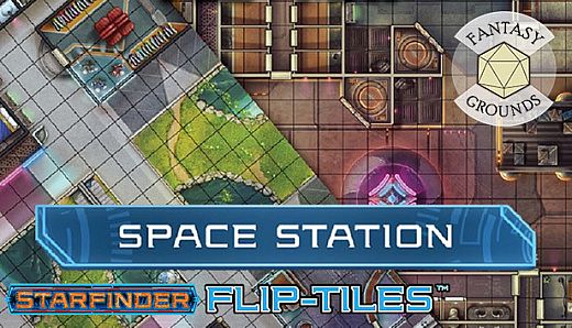 Fantasy Grounds - Starfinder RPG - Flip-Mat - Space Station